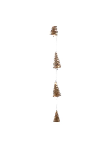 Guirlande de Noël LED Illumination, 253 cm, Câble métallique, plastique, paillettes, Couleur dorée, long. 253 cm
