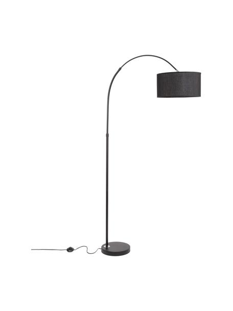 Lampadaire arc Sama, Noir, larg. 90 x haut. 180 cm