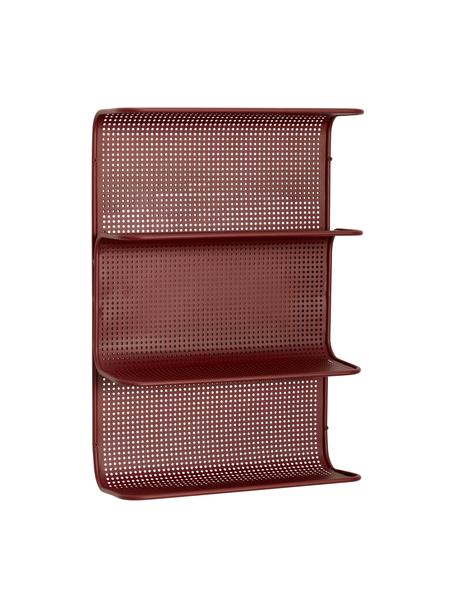 Étagère murale métal pourpre Grid, Métal, enduit, Pourpre, larg. 40 x haut. 61 cm