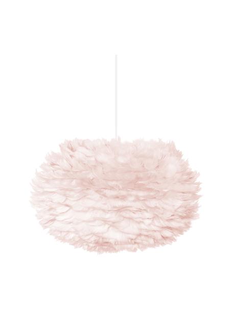 Závěsné svítidlo z peří Eos, Světle růžová, Ø 45 cm, V 30 cm
