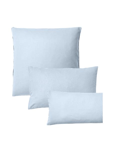 Flanelový povlak na polštář z bavlny Biba, Modrá, Š 40 cm, D 80 cm