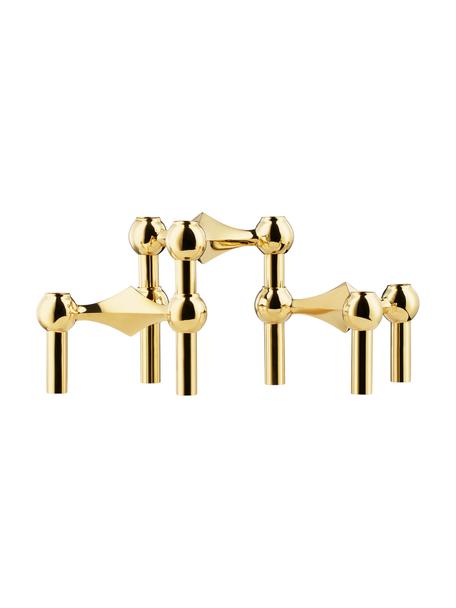 Set 3 candelabri Stoff Nagel, Metallo rivestito, Dorato, Ø 10 x Alt. 7 cm ciascuno