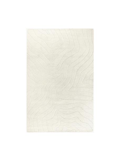 Tapis en laine tuftée main Aaron, Blanc crème, larg. 200 x long. 300 cm (taille L)