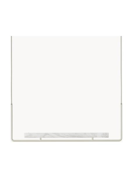 Velké závěsné LED svítidlo z alabastru Alena, stmívatelné, Bílá alabastrová, tlumeně bílá, Š 90 cm, V 91 cm