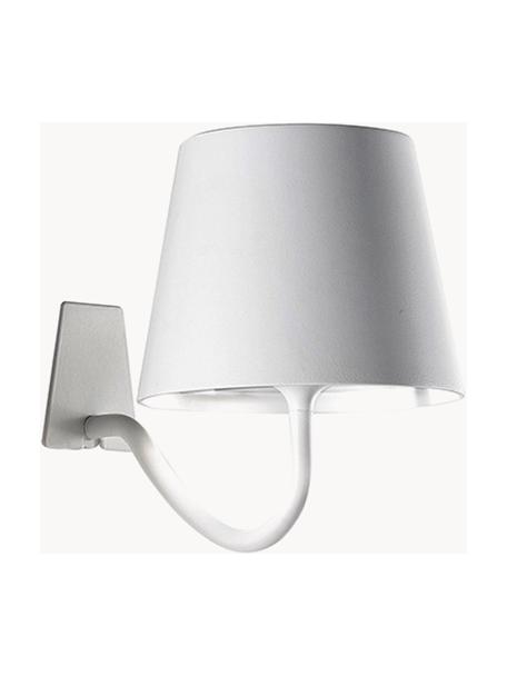 Kinkiet LED z funkcją przyciemniania Poldina, Aluminium powlekane, Biały, matowy, Ø 16 x W 14 cm