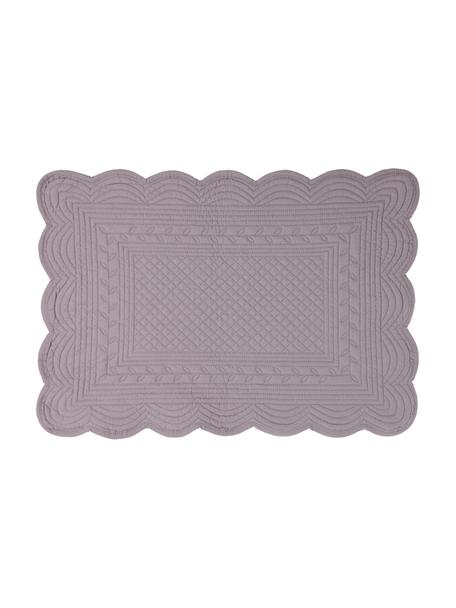 Bavlněné prostírání Boutis, 2 ks, 100 % bavlna, Fialová, Š 49 cm, D 34 cm