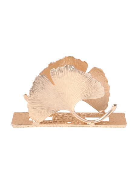 Stojak na serwetki Ginko, Metal powlekany, Odcienie złotego, S 4 x D 14 cm