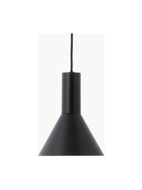 Kleine design hanglamp Lyss, Zwart, Ø 18 x H 23 cm