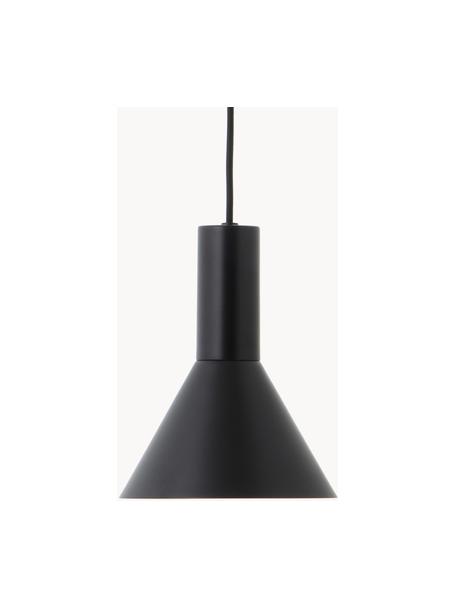 Kleine design hanglamp Lyss, Zwart, Ø 18 x H 23 cm