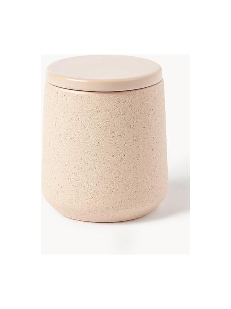 Boîte de rangement Leibi, Grès cérame, Blanc crème, Ø 11 x haut. 12 cm