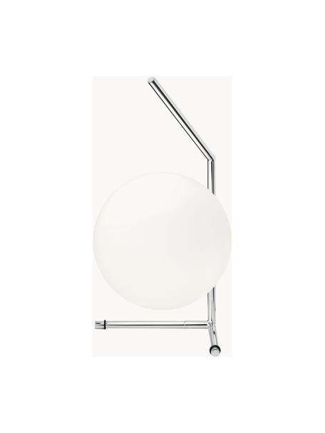 Lampa stołowa ze szkła dmuchanego z funkcją przyciemniania IC Lights, Stelaż: metal powlekany, Odcienie srebrnego, błyszczący, Ø 20 x W 38 cm