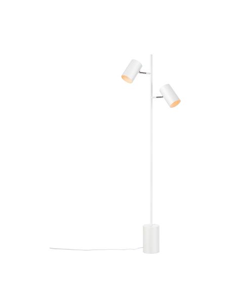 Lámpara de lectura Twin, Pantalla: metal, Cable: plástico, Blanco, An 34 x Al 144 cm