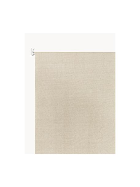 Blickdichtes Rollo Elia, Vorderseite: 45 % Leinen, 55 % Baumwol, Rückseite: 100 % Polyester, Beige, B 100 x L 165 cm