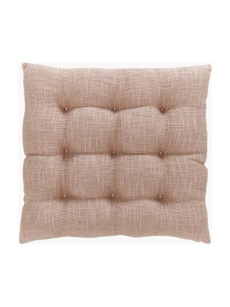 Poduszka na krzesło z bawełny Sasha, Blady różowy, S 40 x D 40 cm