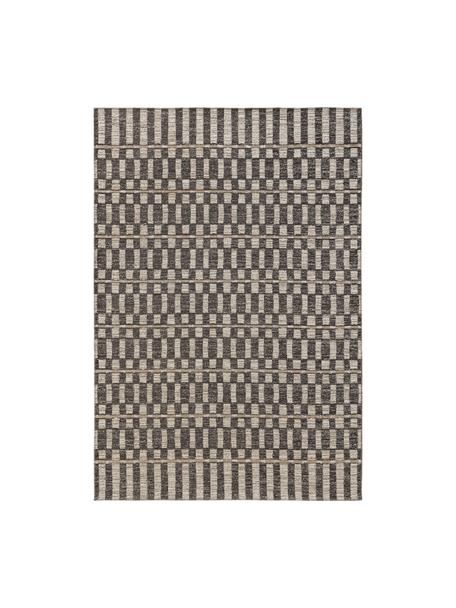 Alfombra estampada Elena, 65% poliéster, 35% yute, Gris pardo, beige, An 160 x L 230 cm (Tamaño M)