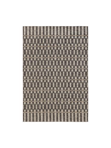 Vloerkleed met patroon Elena, 65% polyester, 35% jute, Taupe, beige, B 160 x L 230 cm (maat M)