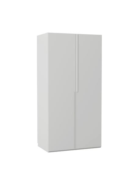 Modularer Drehtürenschrank Leon, 100 cm Breite, mehrere Varianten, Korpus: Spanplatte, FSC-zertifizi, Grau, Basic Interior, B 100 x H 200 cm