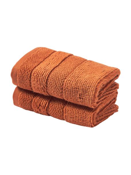 Uterák na ruky Luxe, Oranžová, XS uterák, Š 30 x D 50 cm, 2 ks