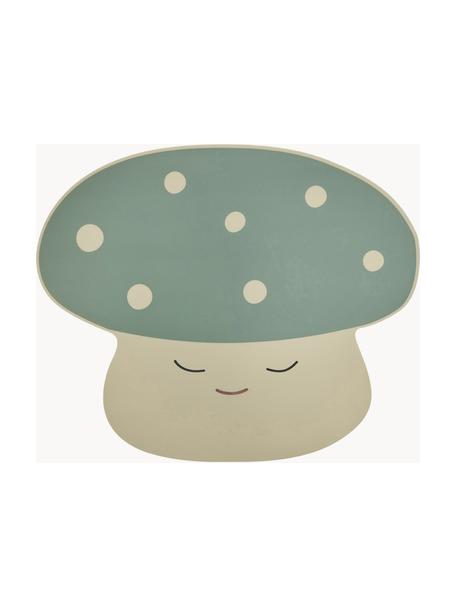 Tischset Mushroom, Silikon, Mintgrün, Hellbeige, B 36 x L 43 cm