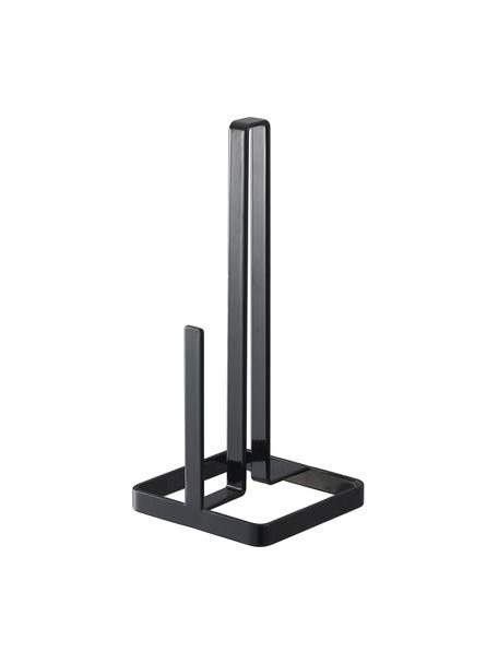 Küchenrollenhalter Tower in mattem Schwarz, Stahl, beschichtet, Schwarz, B 11 x H 27 cm