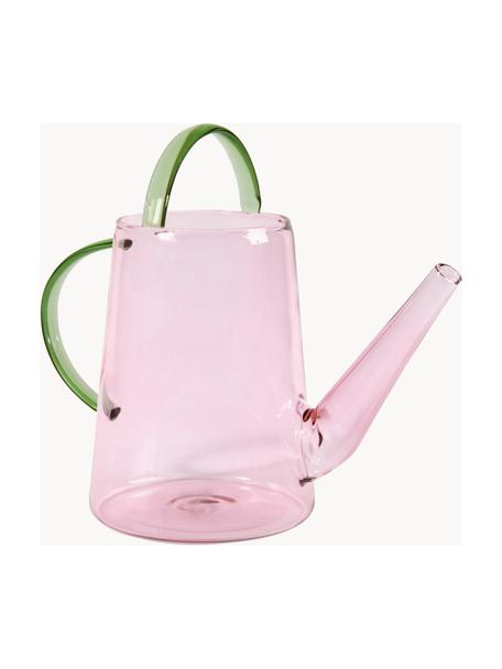 Regadera de vidrio Loop, Vidrio, Rosa pálido, verde, 1 L