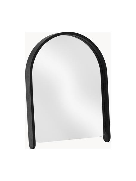 Espejo de pared de roble Woody, Espejo: cristal Este producto est, Negro, An 32 x Al 39 cm