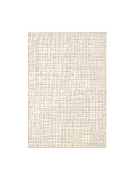 Tapis en laine tissé main Amaro, Blanc crème, beige, larg. 80 x long. 150 cm (taille XS)