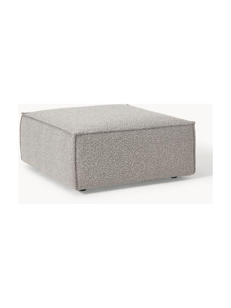 Sofa-Hocker Lennon aus Bouclé, Bezug: Bouclé (100 % Polyester) , Gestell: Massives Kiefernholz, Spe, Füße: Kunststoff Dieses Produkt, Bouclé Taupe, B 88 x T 88 cm