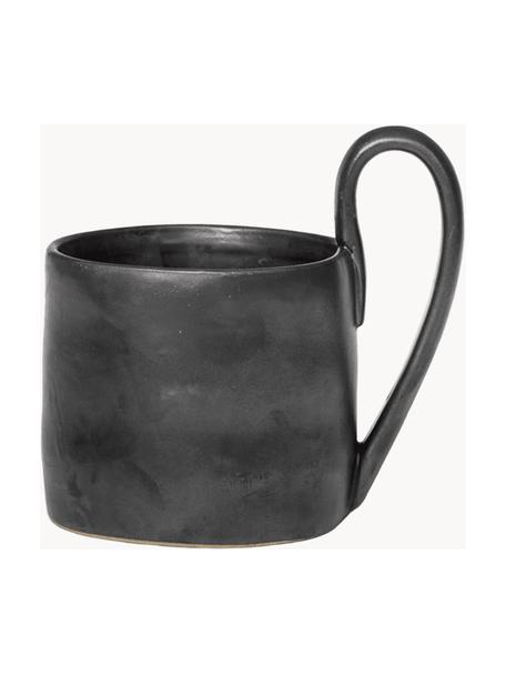 Taza de cerámica Flow, Gres, Negro, An 12 x Al 11 cm, 360 ml