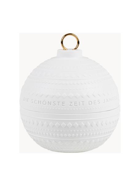Porcelánová dóza Rauten, Porcelán, Bílá, zlatá, Ø 13 cm, V 16 cm