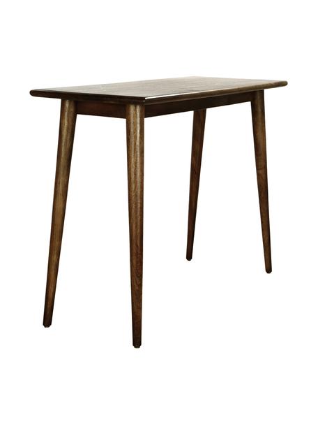 Console en bois manguier massif Oscar, Manguier massif, laqué, Brun foncé, larg. 110 x prof. 40 cm