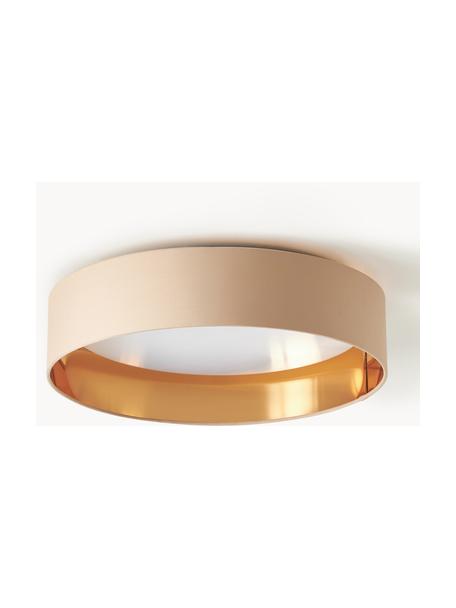 Plafonnier LED Mallory, Beige, doré, Ø 41 x haut. 10 cm