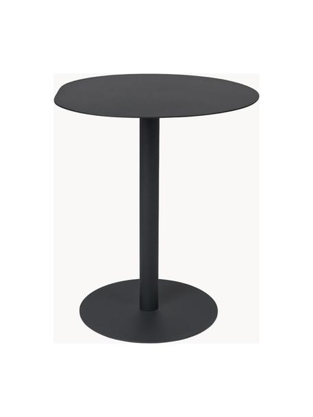 Mesa de comedor de forma orgánica Form, Acero estructural con recubrimiento de polvo y galvanizado, Negro mate, Ø 64 x Al 72 cm