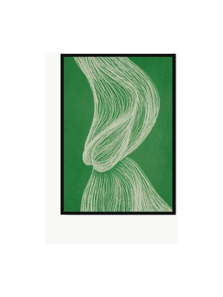 Digitálna tlač s rámom Green Formation, Zelená, biela, Š 33 x V 43 cm