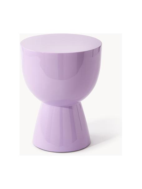 Table d'appoint ronde Tam Tam, Plastique, laqué, Lavande, Ø 36 x haut. 46 cm