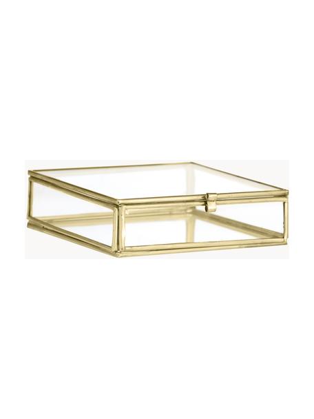Aufbewahrungsbox Ivey, Rahmen: Metall, beschichtet, Goldfarben, B 10 x H 3 cm