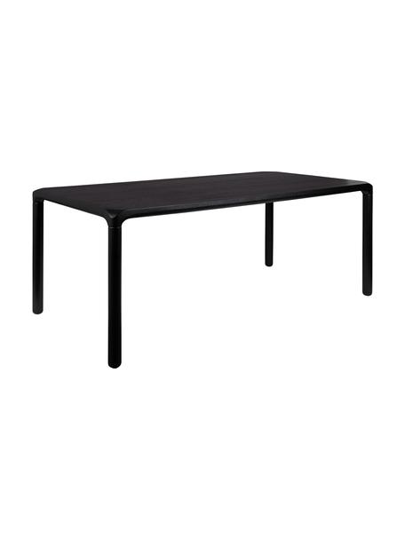 Jedálenský stôl z jaseňového dreva Storm, Čierna, Š 180 x H 90 cm