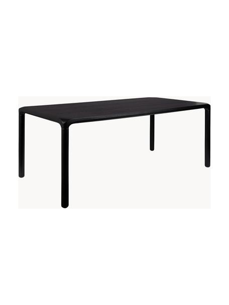 Mesa de comedor de madera Storm, tamaños diferentes, Tablero: fibras de densidad media , Madera de fresno pintada de negro, An 180 x F 90 cm