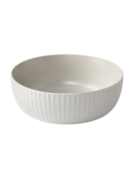 Miseczka z reliefem Rhea, 4 szt., Kamionka, Jasny szary, Ø 17 x W 6 cm