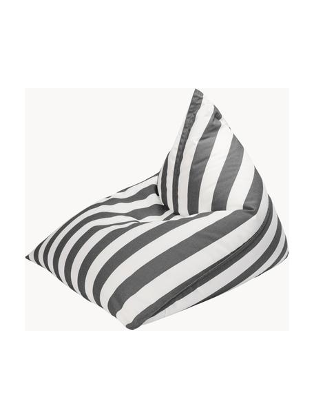 Puf saco para exterior Calypso, Tapizado: 100% polipropileno, resis, Gris, blanco, An 115 x Al 90 cm