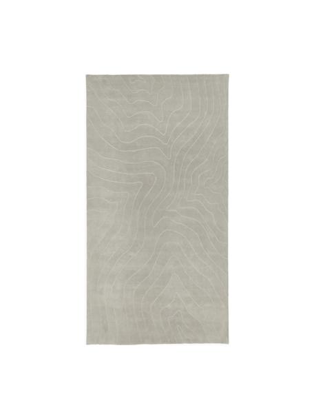Ręcznie tuftowany dywan z wełny Aaron, Greige, S 80 x D 150 cm (Rozmiar XS)