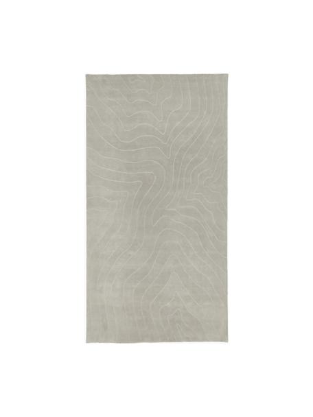 Ručne tuftovaný vlnený koberec Aaron, Hnedosivá, Š 80 x D 150 cm (veľkosť XS)