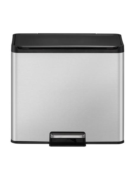 Odpadkový koš s pedálovým otvíráním Essential, 20 l + 9 l, Stříbrná, Š 46 cm, V 41 cm, 20 l + 9 l