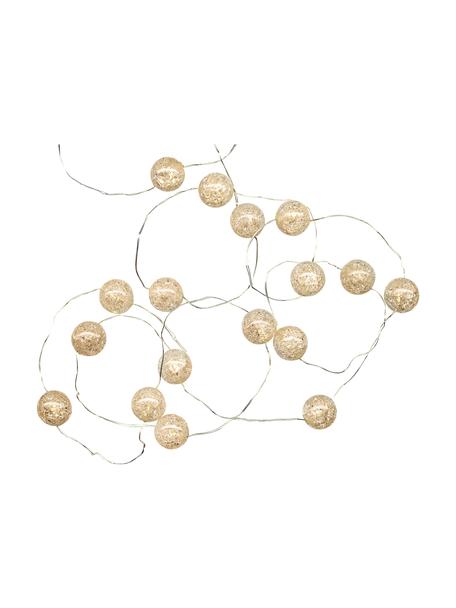 Ghirlanda a LED Raindrop, Plastica, Bianco, Lung. 140 cm