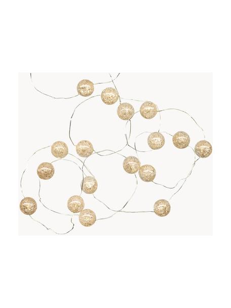 Guirnalda de luces LED Raindrop, 140 cm, a pilas, Plástico, Blanco, L 140 cm