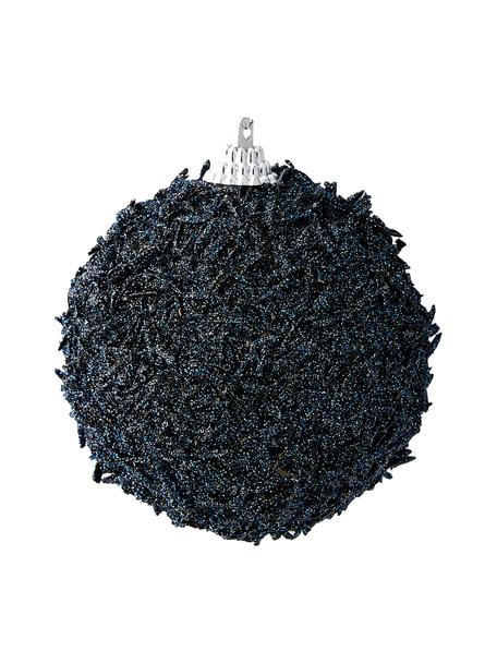 Bolas de Navidad irrrompibles Alice, Ø 8 cm, 12 uds., Plástico, Azul oscuro, Ø 8 cm