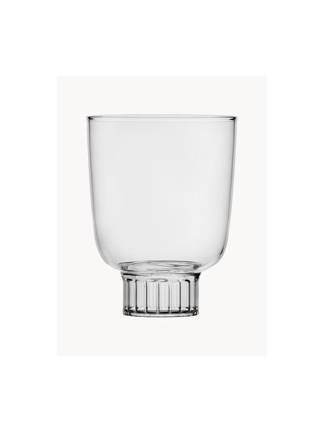 Handgefertigtes Wasserglas Liberta, Borosilikatglas, Transparent, Ø 8 x H 11 cm, 320 ml