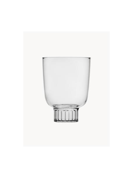 Handgemaakte waterglas Liberta, Borosilicaatglas, Transparant, Ø 8 x H 11 cm, 320 ml