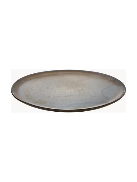 Plytký tanier Raw, 6 ks, Kamenina, Hnedá, Ø 28 cm