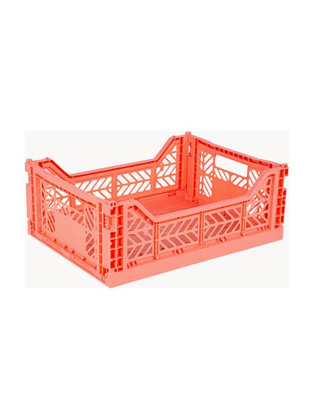 Caja plegable Midi, 40 cm, Plástico, Rojo coral, An 40 x F 30 cm